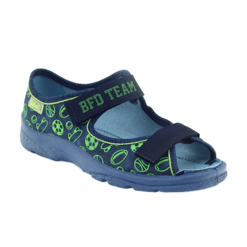 Befado calzado infantil sandalias zapatillas 969x124 verde azul marino 1
