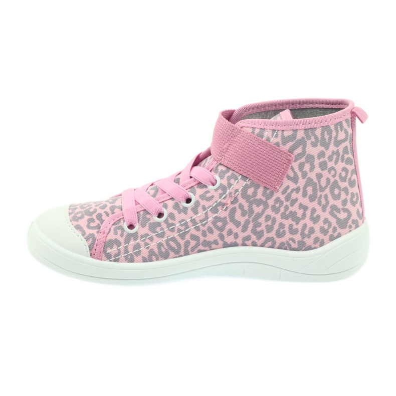Befado calzado infantil sneakers 268x057 rosa gris 2