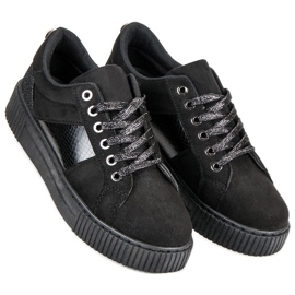 Zapatillas negras con estilo negro 3