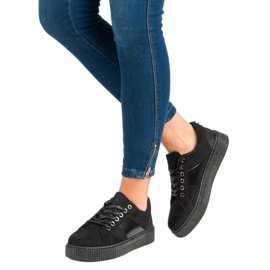 Zapatillas negras con estilo negro 5