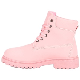 Lemax Botas de montaña rosas para mujer 1