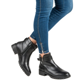 Vices Botas bajas con hebilla negro 1