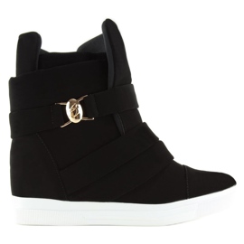 Zapatillas de mujer negras H6507 negro 1