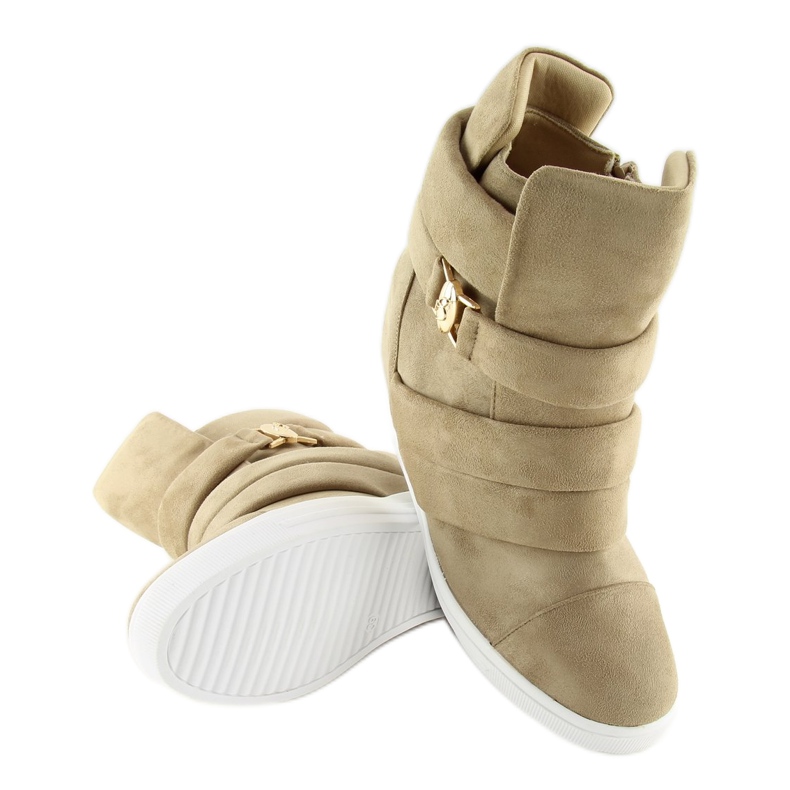 Zapatillas de mujer beige H6507 Camel 1 Zapatillas de mujer beige H6507 Camel 1