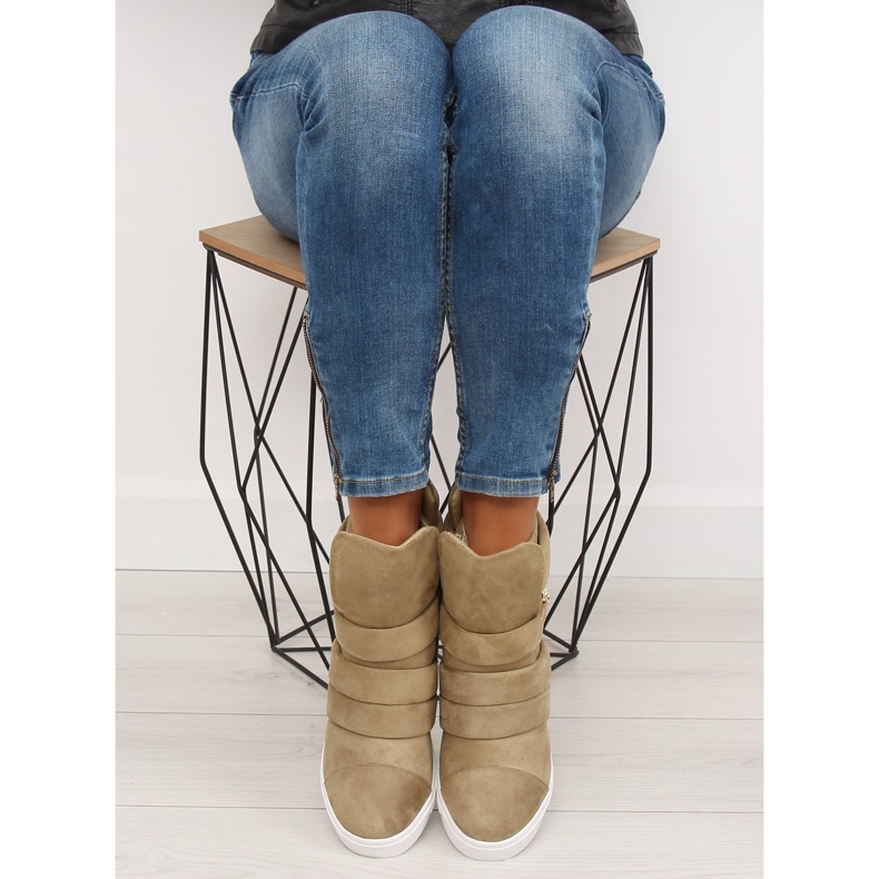 Zapatillas de mujer beige H6507 Camel 2 Zapatillas de mujer beige H6507 Camel 2