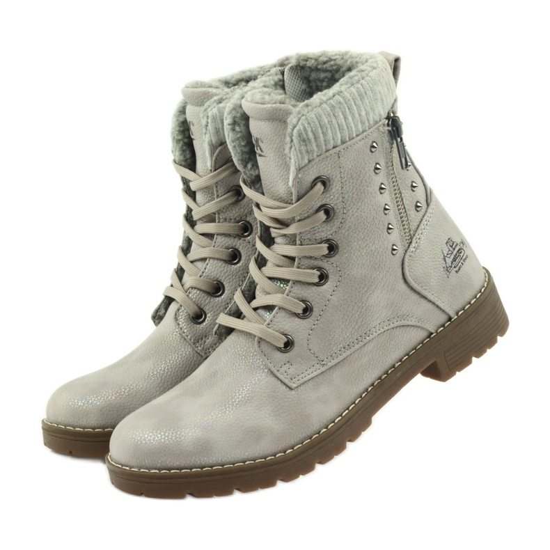 DK Botas Timberki en piel gris perla 3 DK Botas Timberki en piel gris perla 3