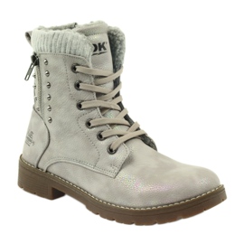 DK Botas Timberki en piel gris perla 1 DK Botas Timberki en piel gris perla 1