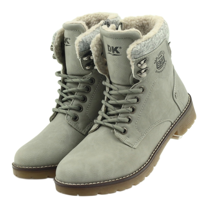 Botas grises atadas DK2025 3