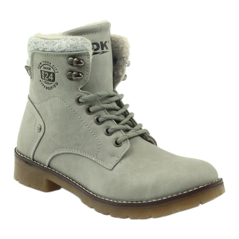 Botas grises atadas DK2025 1