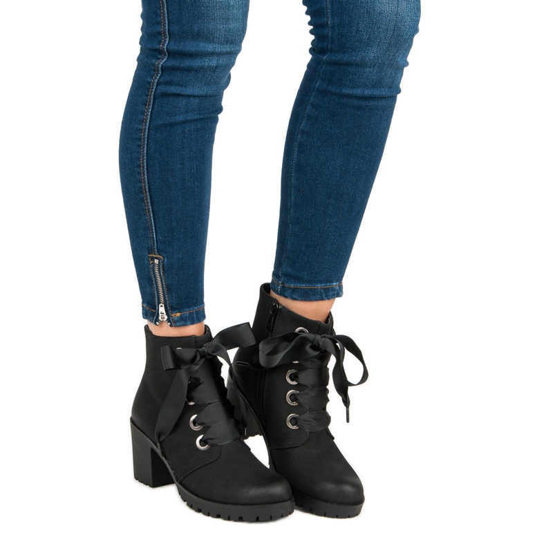 Botas vinceza negras de moda negro 2