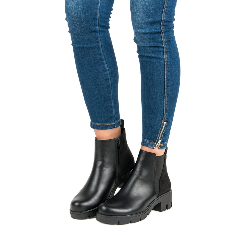 Lucky Shoes Cómodas botas de otoño negro 1 Lucky Shoes Cómodas botas de otoño negro 1