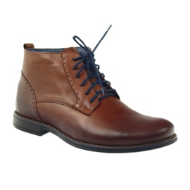 Botas de invierno con cremallera, Nikopol 677 marrón 1