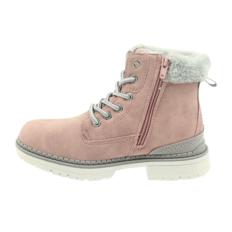 American Club Botas americanas botines botas de invierno 708122 gris rosa 2