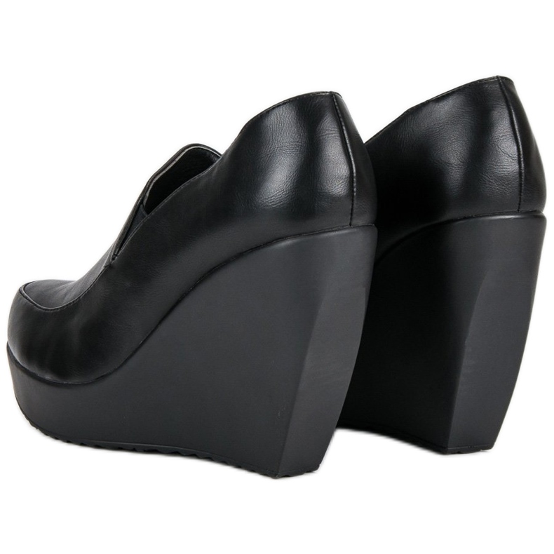 J. Star Tacones de cuña negros 2