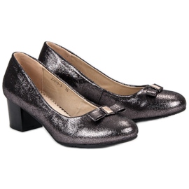 J. Star Zapatos elegantes de tacón alto gris 2