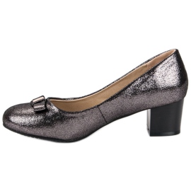 J. Star Zapatos elegantes de tacón alto gris 1
