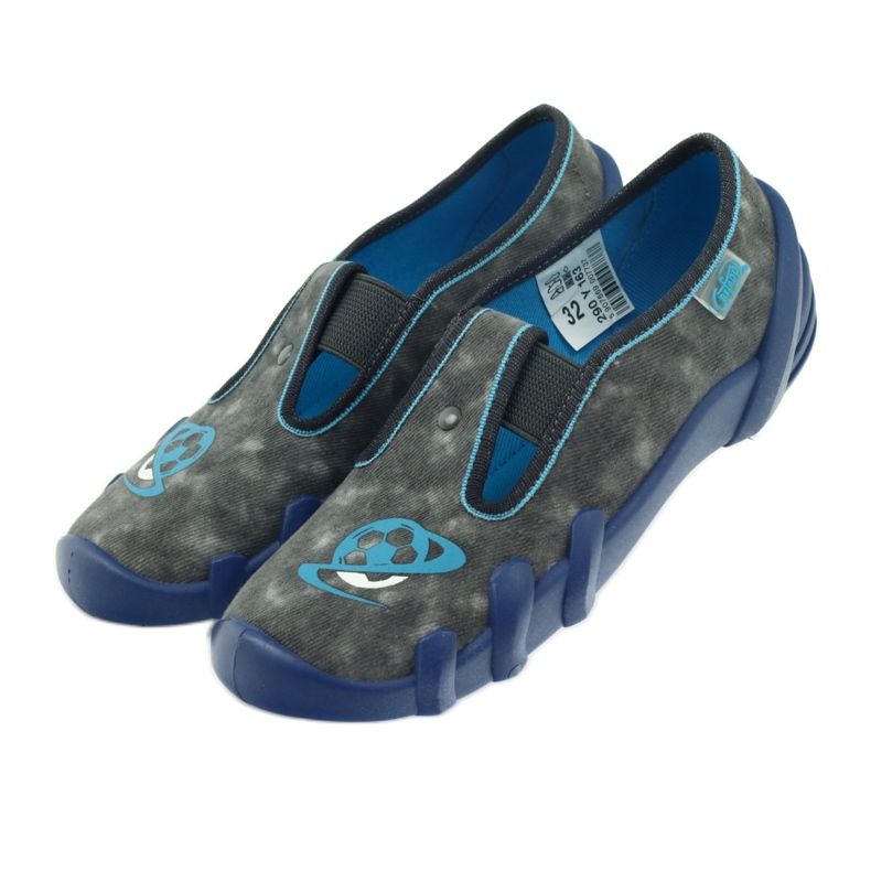 Zapato infantil befado zapatillas 290y163 azul gris 4