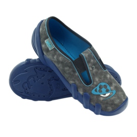 Zapato infantil befado zapatillas 290y163 azul gris 3
