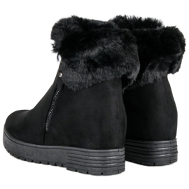 Lucky Shoes Botas de cuña negras negro 2