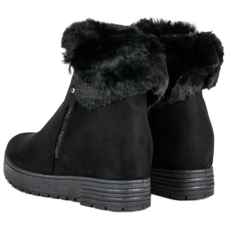 Lucky Shoes Botas de cuña negras negro 2