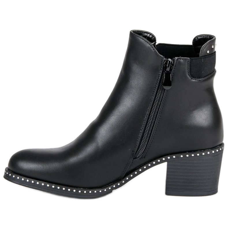 Lucky Shoes Botas Jodhpur rock negro 1