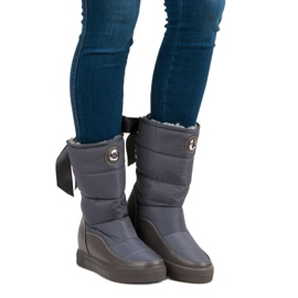 Seastar Botas de nieve grises de moda 4