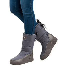 Seastar Botas de nieve grises de moda 5