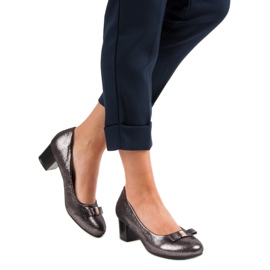 J. Star Zapatos elegantes de tacón alto gris 5