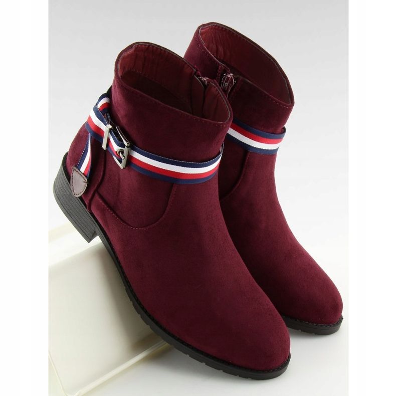 Botines Chelsea granate mujer 99-150 Rojo 1 Botines Chelsea granate mujer 99-150 Rojo 1