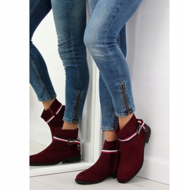 Botines Chelsea granate mujer 99-150 Rojo 4