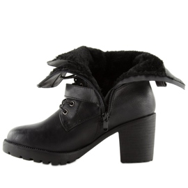 Botas negras de tacón S167 negro 3
