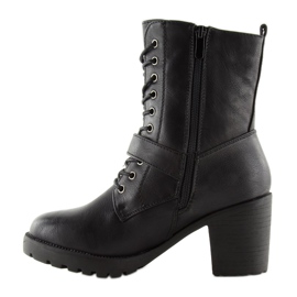 Botas negras de tacón S167 negro 6