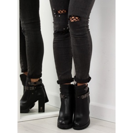 Botas negras de tacón Z122 negro 2