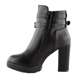 Botas negras de tacón Z122 negro 4