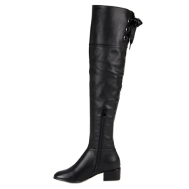 Botas mosquetero negras negro 1