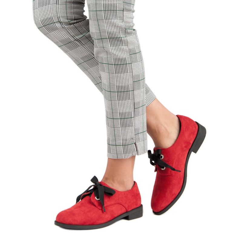 Bestelle Zapatos de ante rojos 1