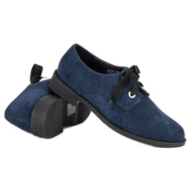 Bestelle Zapatos de ante azul marino 3