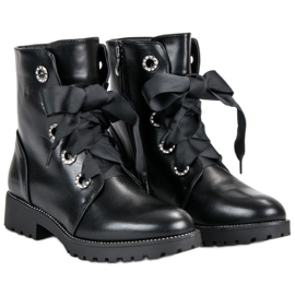 Queentina Botas de trabajo negro 3