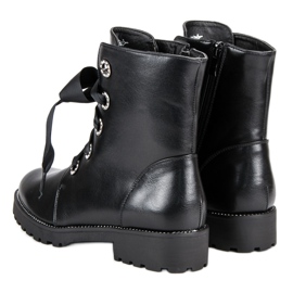 Queentina Botas de trabajo negro 2