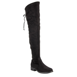 Seastar Botas planas de ante negro 3