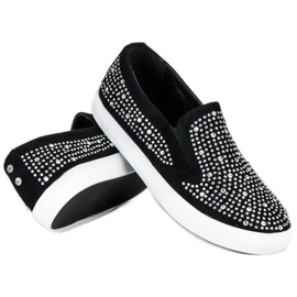J. Star Zapatillas slipons negras negro 3
