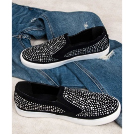 J. Star Zapatillas slipons negras negro 1