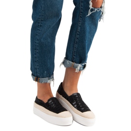 J. Star Alpargatas negras negro 5