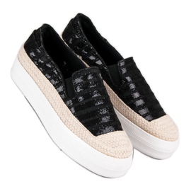 J. Star Alpargatas negras negro 2