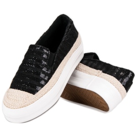 J. Star Alpargatas negras negro 3