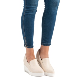 J. Star Zapatos de cuña elegantes marrón 5