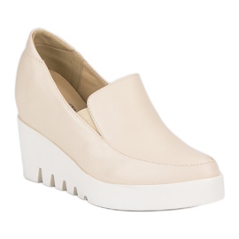 J. Star Zapatos de cuña elegantes marrón 1