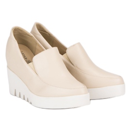 J. Star Zapatos de cuña elegantes marrón 4