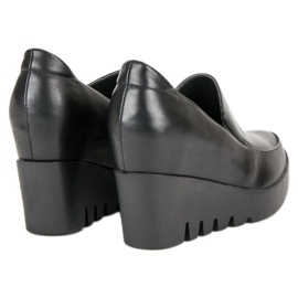J. Star Zapatos de cuña elegantes negro 5