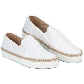 J. Star Zapatillas de mujer de moda blanco 3